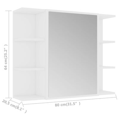 vidaXL Ensemble de meubles de salle de bain 4pcs Blanc Bois ingénierie