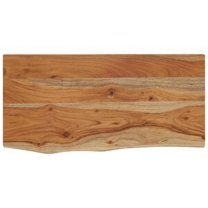 vidaXL &Eacute;tag&egrave;re murale rectangulaire massif acacia bordure assortie