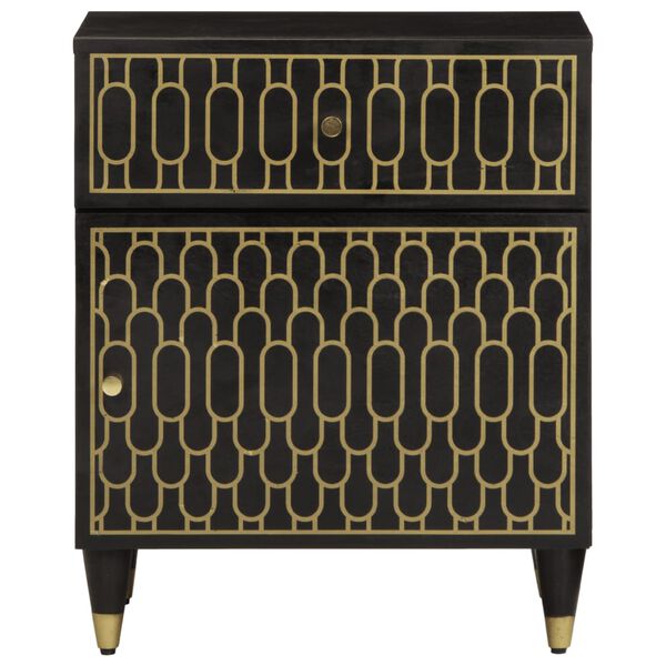 vidaXL Table de chevet 50x33x60 cm bois de manguier massif