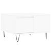 vidaXL Table basse blanc 55x55x36,5 cm bois d'ing&eacute;nierie