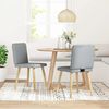 vidaXL Chaises à manger lot de 2 gris clair tissu