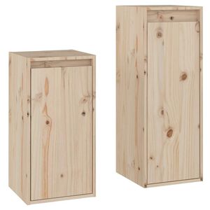 vidaXL Meubles TV 2 pcs Bois massif de pin