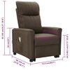 vidaXL Fauteuil de massage Marron Tissu