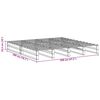 vidaXL Cadre de lit sans matelas cire marron 200x200cm bois pin massif