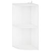vidaXL &Eacute;tag&egrave;re d'angle 2 niveaux 41,5 x 41,5 x 72 cm Bois d'ing&eacute;nierie