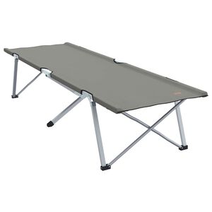 vidaXL Lit de camping pliant Gris 194 x 62,5 x 42,5 cm Oxford et acier