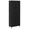 vidaXL Haut Armoire Chêne noir 69,5 x 34 x 180 cm Bois d'ingénierie
