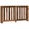 vidaXL Cache-radiateur vieux bois 149x20x82 cm bois d'ing&eacute;nierie