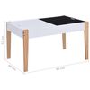 vidaXL Ensemble de table et chaises pour enfants 3 pcs Noir et blanc
