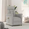 vidaXL Chaise de massage Gris clair 70.5 x 96.5 x 95 cm Polyester