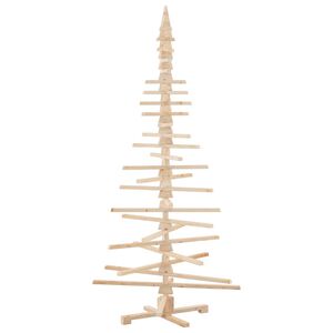 vidaXL Arbre de No&euml;l en bois pour d&eacute;coration 210 cm bois massif de pin