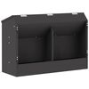 vidaXL Distributeur pour lapins Noir 64,5 x 25,5 x 45,5 cm 6 kg