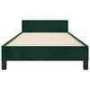 vidaXL Cadre de lit sans matelas vert fonc&eacute; 100x200 cm velours