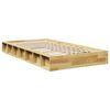 vidaXL Cadre de lit sans matelas 100x200 cm bois massif de ch&ecirc;ne