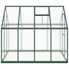 vidaXL Serre avec cadre de base vert 224x169x195 cm aluminium