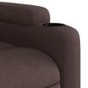 vidaXL Fauteuil inclinable Marron fonc&eacute; Tissu