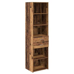 vidaXL Haut Armoire Bois Ancien 50 x 42,5 x 185 cm Bois d'ing&eacute;nierie