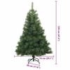 vidaXL Sapin de Noël artificiel avec 150 LED Vert 120 cm PE et PVC