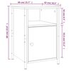 vidaXL Table de chevet ch&ecirc;ne sonoma 40x42x60 cm bois d'ing&eacute;nierie