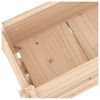 vidaXL Jardinière 112x25x104,5 cm Bois massif de pin