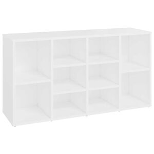vidaXL Banc &agrave; chaussures Blanc 103x30x55 cm Bois d&rsquo;ing&eacute;nierie