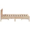 vidaXL Cadre de lit sans matelas 135x190 cm bois de pin massif