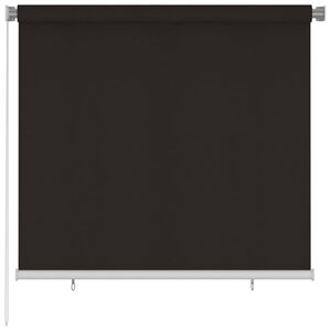 vidaXL Store roulant d'ext&eacute;rieur 165&nbsp;(l) x 140&nbsp;(H) cm HDPE marron