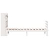 vidaXL Lit biblioth&egrave;que sans matelas blanc 90x200cm bois de pin massif