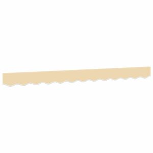 vidaXL Tissu de remplacement de cantonni&egrave;re d&rsquo;auvent rayure cr&egrave;me 300 cm