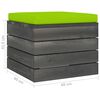 vidaXL Salon palette de jardin 8 pcs avec coussins Bois de pin massif