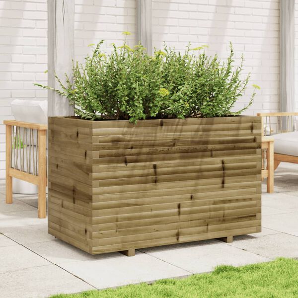 vidaXL Jardini&egrave;re 110x60x72 cm bois de pin impr&eacute;gn&eacute;