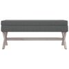 vidaXL Tabouret de rangement Gris fonc&eacute; 110x45x49 cm Tissu