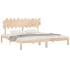 vidaXL Cadre de lit sans matelas 200x200 cm bois massif