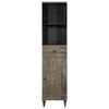 vidaXL Armoire de salle de bain 38x33x160 cm bois massif de manguier