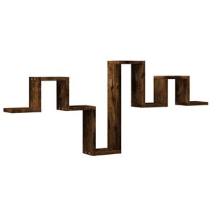 vidaXL &Eacute;tag&egrave;re murale ch&ecirc;ne fum&eacute; 104,5x10x43 cm bois d'ing&eacute;nierie
