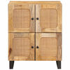 vidaXL Buffet avec porte Marron 60 x 33 x 75 cm Bois de mangue massif