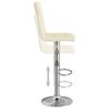 vidaXL Tabouret de bar Cr&egrave;me Tissu