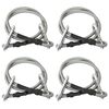 vidaXL Cordes avec mousqueton 4 pcs Caoutchouc