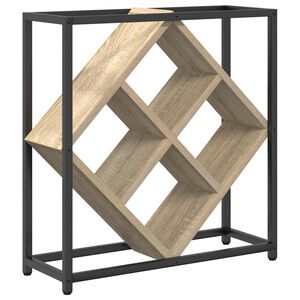 vidaXL &Eacute;tag&egrave;re &agrave; vin Ch&ecirc;ne Sonoma 51 x 18 x 52,5 cm Bois d'ing&eacute;nierie