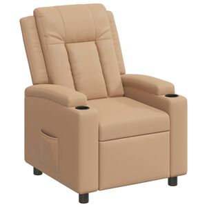 vidaXL Fauteuil inclinable Cappuccino 75 x 95 x 100 cm Tissu