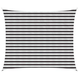 vidaXL Voile d'ombre Anthracite et blanc 2,5 x 3,5 m HDPE