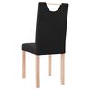 vidaXL Chaises &agrave; manger lot de 2 noir tissu