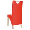 vidaXL Chaises &agrave; manger lot de 2 rouge bordeaux similicuir
