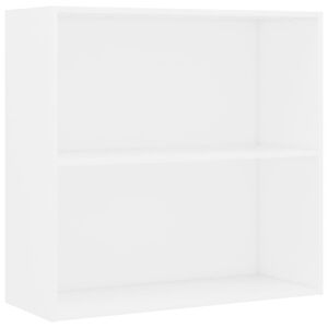 vidaXL Biblioth&egrave;que blanc 80x30x76,5 cm bois d'ing&eacute;nierie
