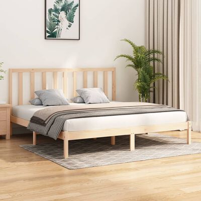 vidaXL Cadre de lit sans matelas bois massif de pin 200x200 cm