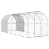 vidaXL Poulailler Argent&eacute; 600 x 200 x 200 cm Acier galvanis&eacute;