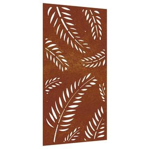 vidaXL D&eacute;coration murale jardin 105x55 cm acier corten design feuille