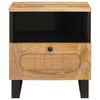 vidaXL Cabinet de chevet Naturel 40 x 33 x 46 cm Bois de mangue massif