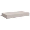 vidaXL Coussin d&rsquo;assise SOEST 100 % polyester Blanc 120 x 80 x 15 cm