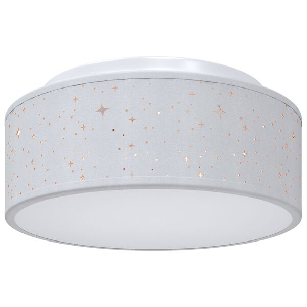 vidaXL Lampe de plafond Gris 30 x 30 x 13,5 cm tissu
